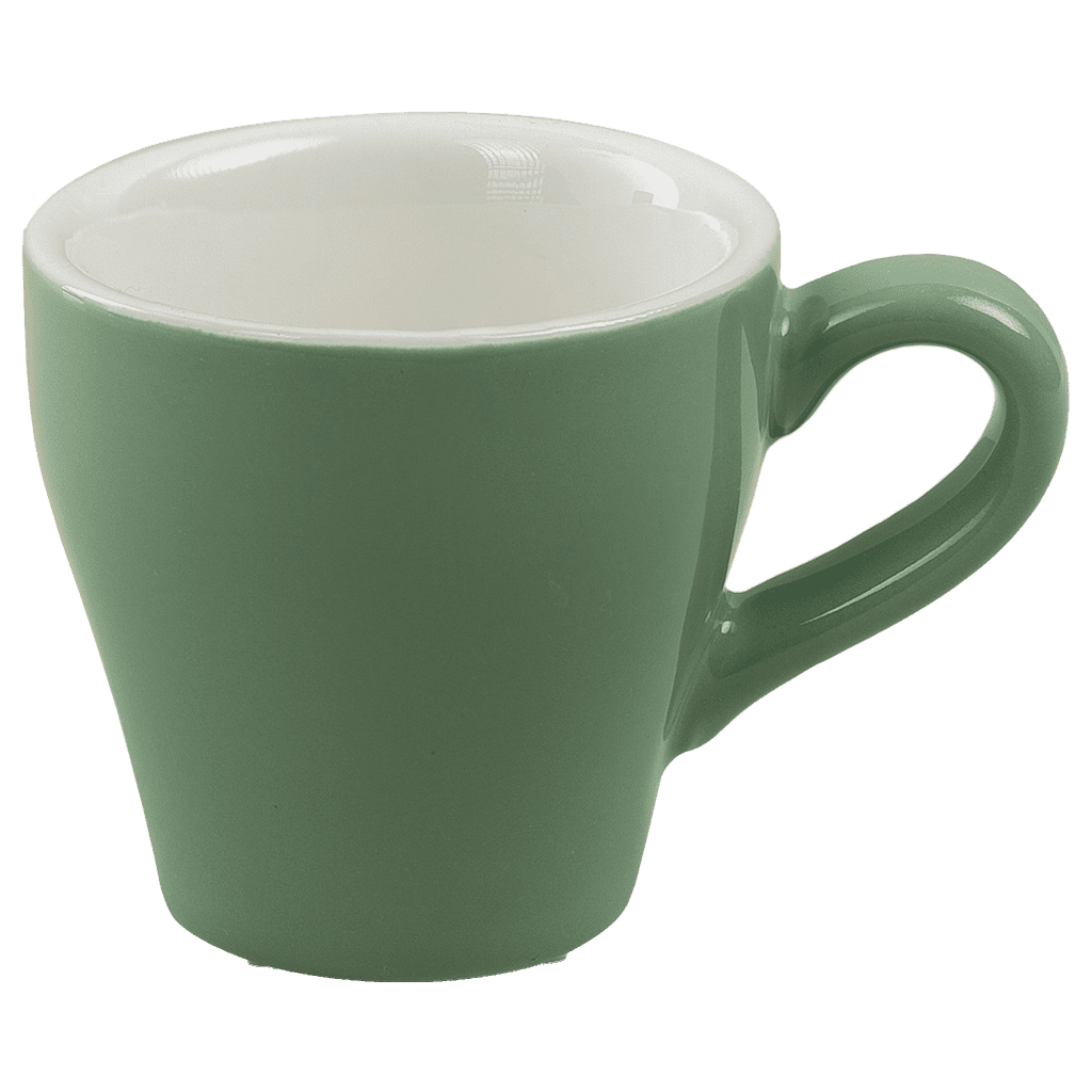 Ceramic Cup w/saucer (Turquoise) - 90ml/3oz