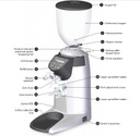 Compak E6 OD Grinder- Matte White