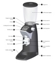 Compak F8 OD Grinder- Matte Black