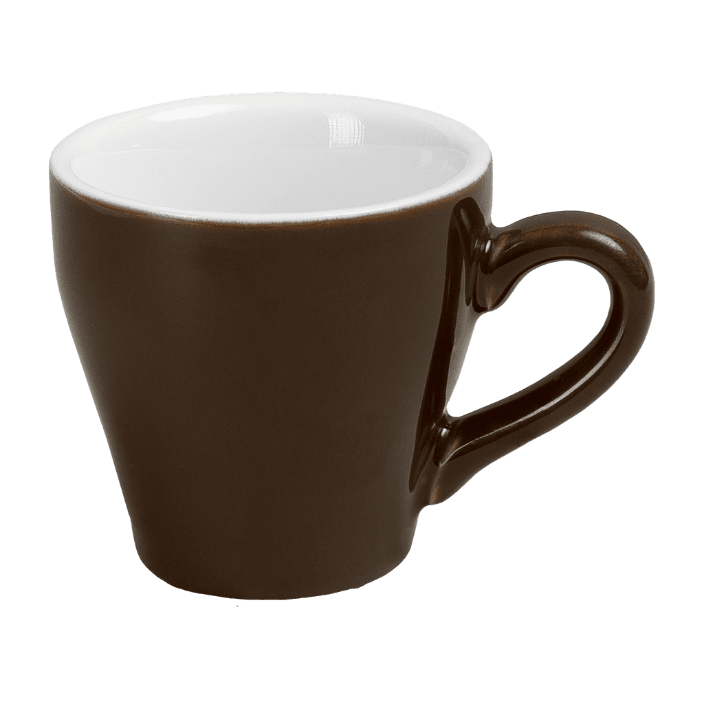 Ceramic Cup w/saucer (Brown) - 90ml/3oz