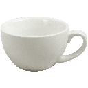 Ceramic Cup w/saucer (White) - 300ml/10oz