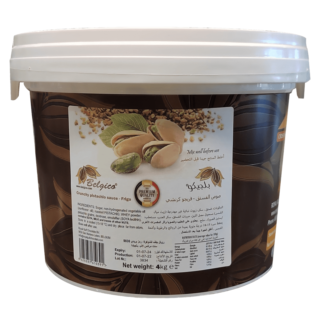 Belgico Pistachio Crunchy Sauce- Frigo - 4kg