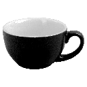 Ceramic Cup w/saucer (Black) - 180ml/6oz