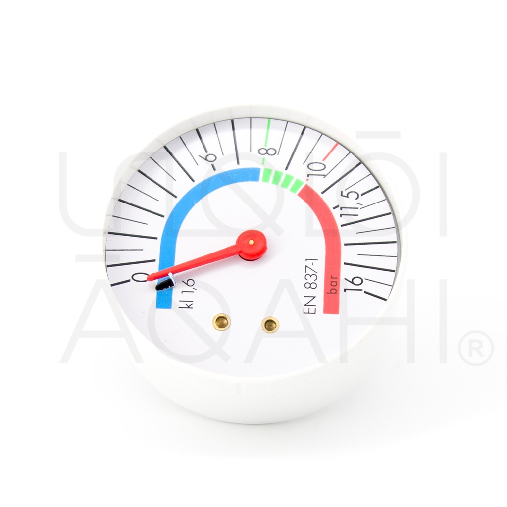 Manometer 1 Scale 0-16 Bar - Connection 1/8M Flat  