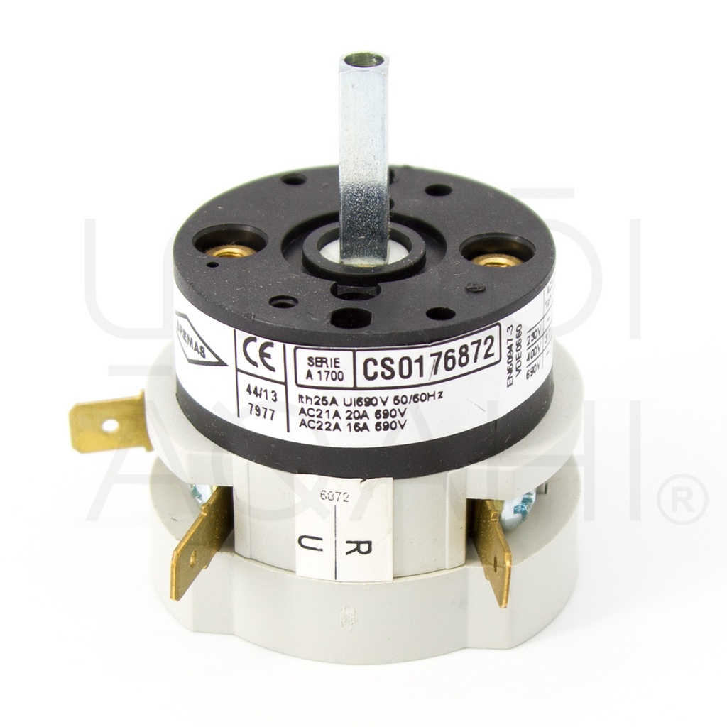 Main Switch 0-1 &quot;&quot;Bremas CA0206872V&quot;&quot; 16A - 690V - Pin 5x5mm
