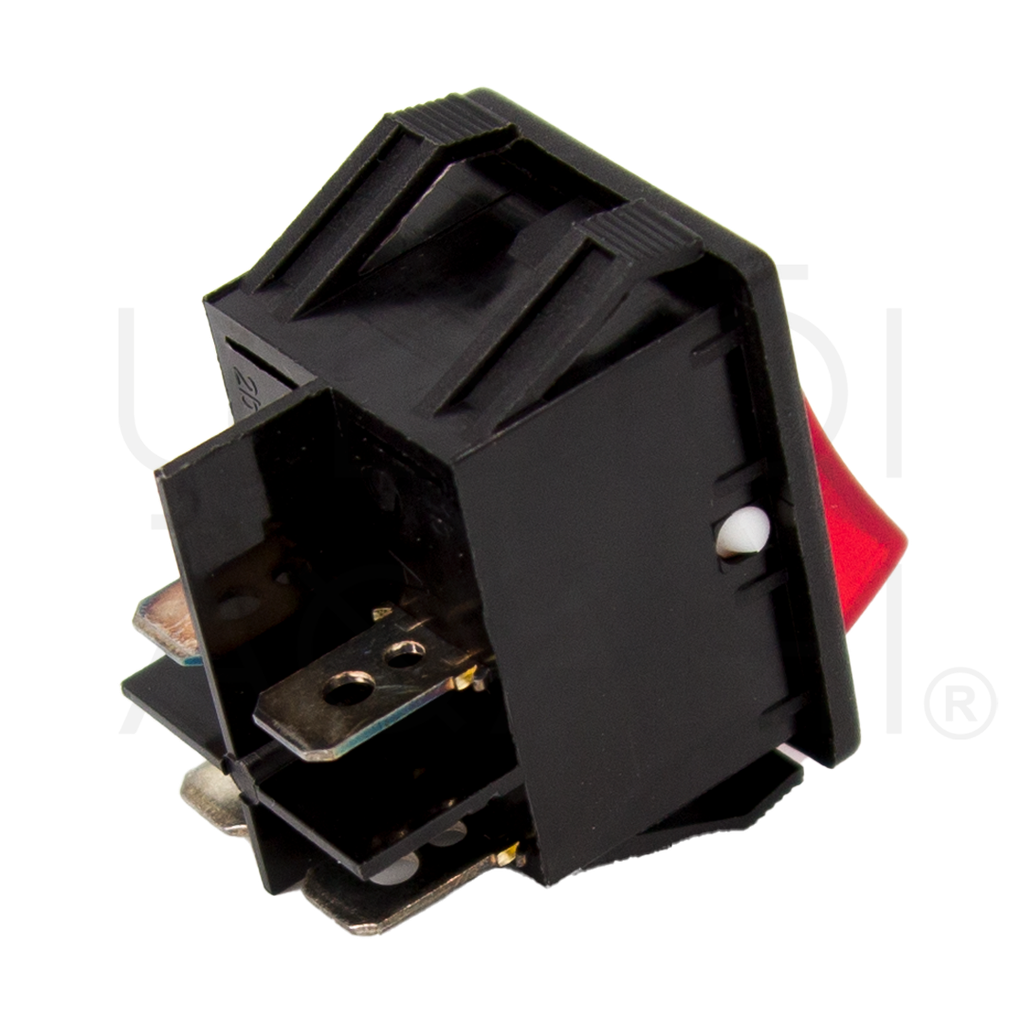 Red Bipolar Switch with Light 