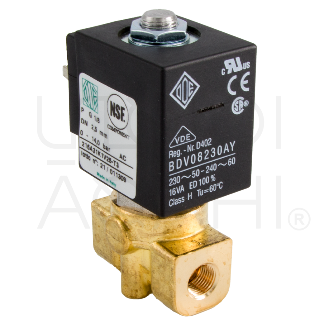 2-Way Solenoid Valve 220/240V -50/60Hz