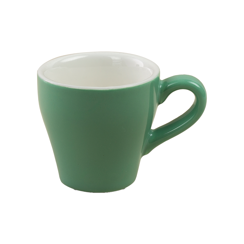 Ceramic Cup W/Saucer (Green) - 90ml/3oz