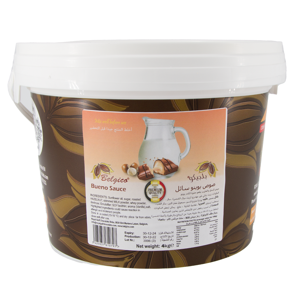 Belgico Hazelnut Sauce- Bueno- 4kg