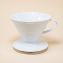 Ceramic Coffee Dripper white V60 -02 Hario