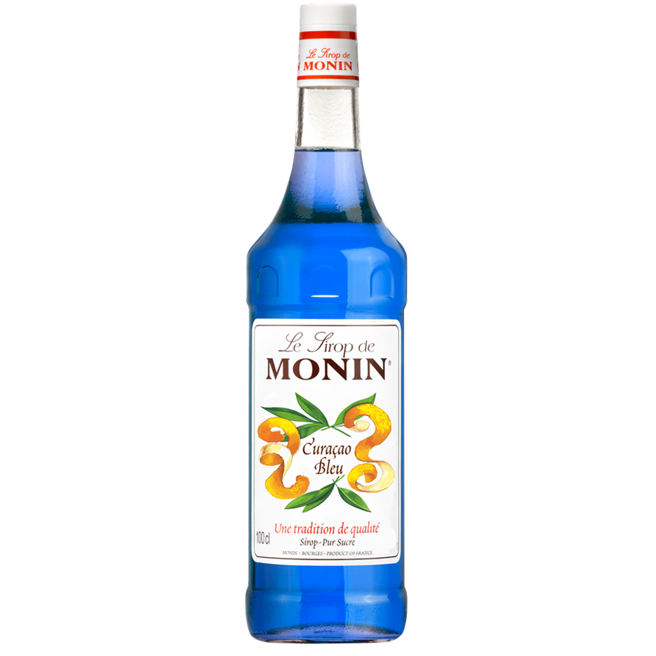 مونين شراب قشر البرتقال - أزرق - 1 لتر