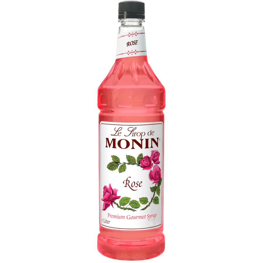 Monin Rose Syrup - 1 ltr