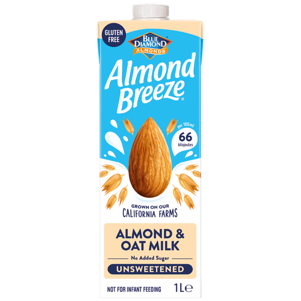 Almond Breeze Almond&amp; Oat Milk – Unsweetened - 1 Ltr