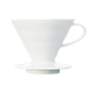 Ceramic Coffee Dripper white V60 -02 Hario