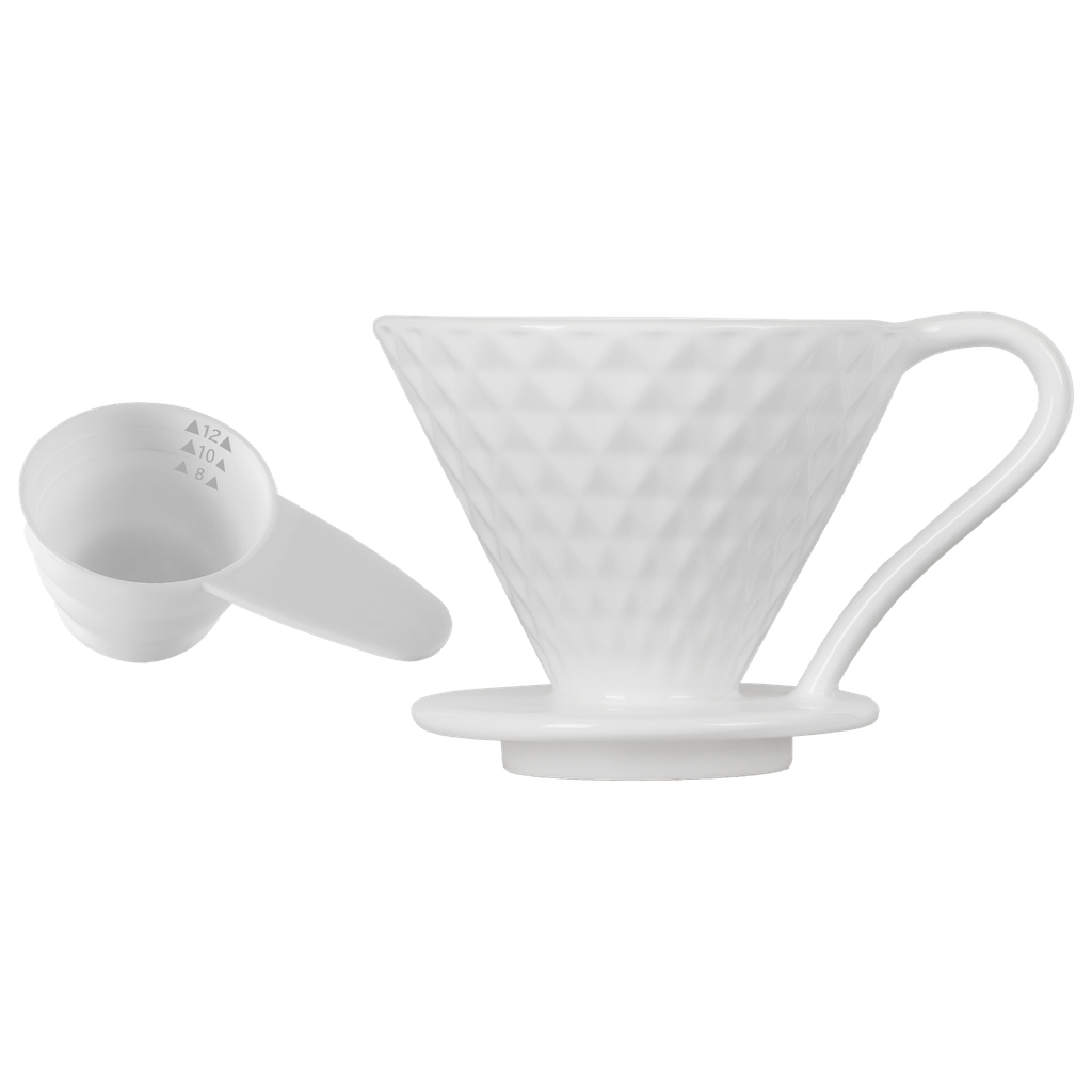 Ceramic Coffee Dripper white V60