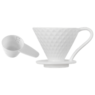 Ceramic Coffee Dripper white V60