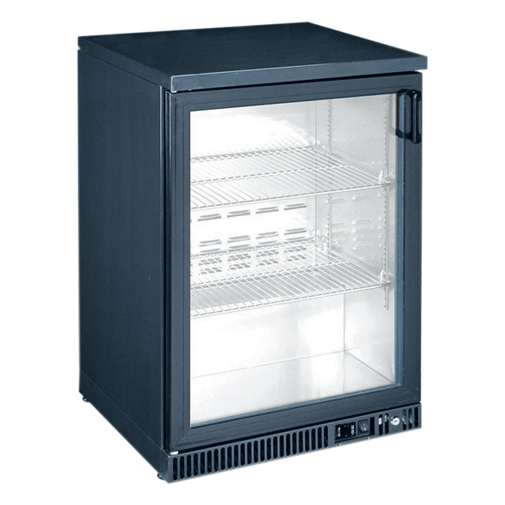 XING One Door Glass Under counter Refrigerator - SGD150-E- Black