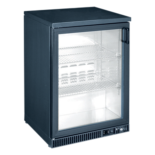 One Door Glass Under counter Refrigerator - SGD150-E- Black